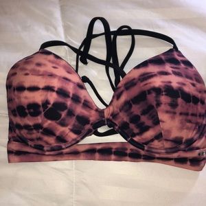Victoria’s Secret Pink bikini tie dye top